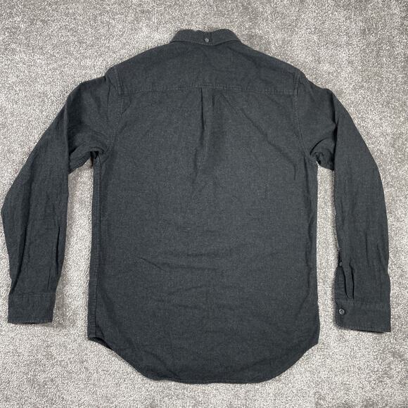 Outerknown Flannel Shirt Womens Small Petite Button Down Cotton Gray - Picture 11 of 14